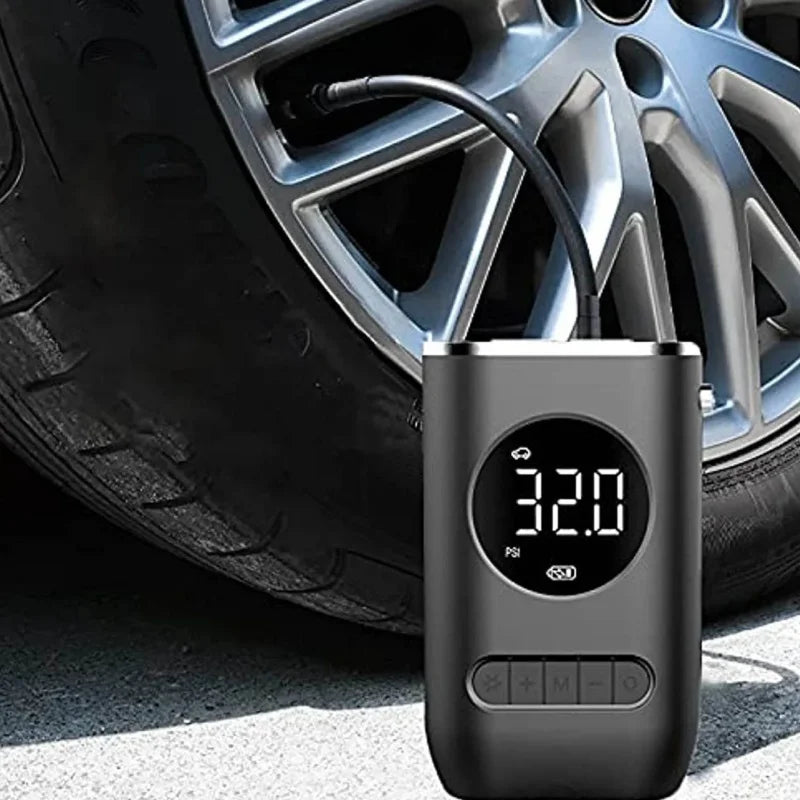 Calibrador de pneu portátil elétrico