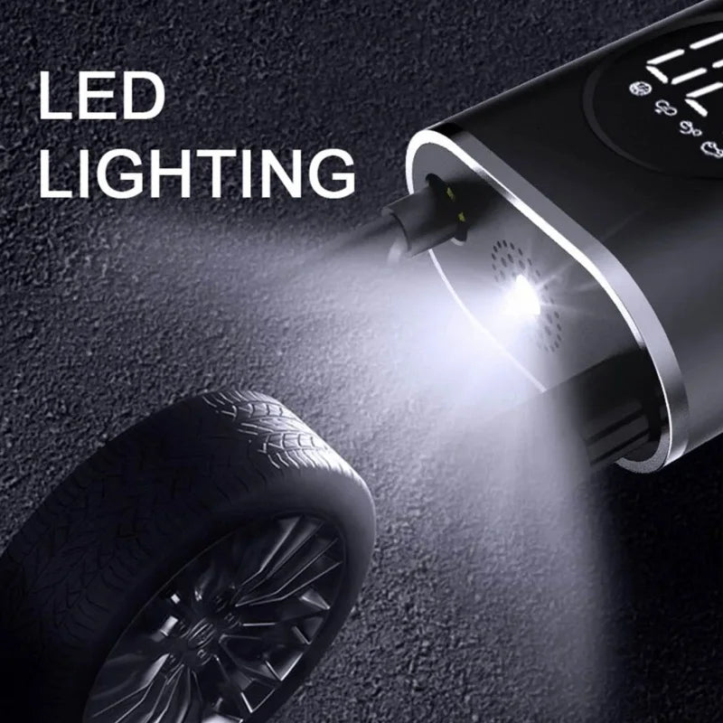 Calibrador de pneu portátil elétrico