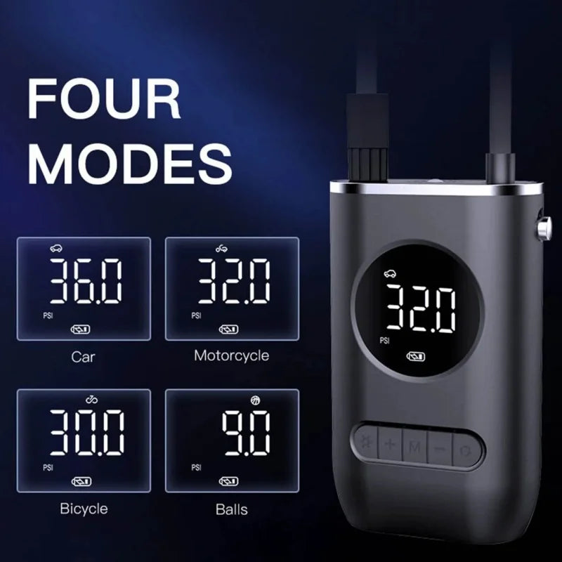 Calibrador de pneu portátil elétrico